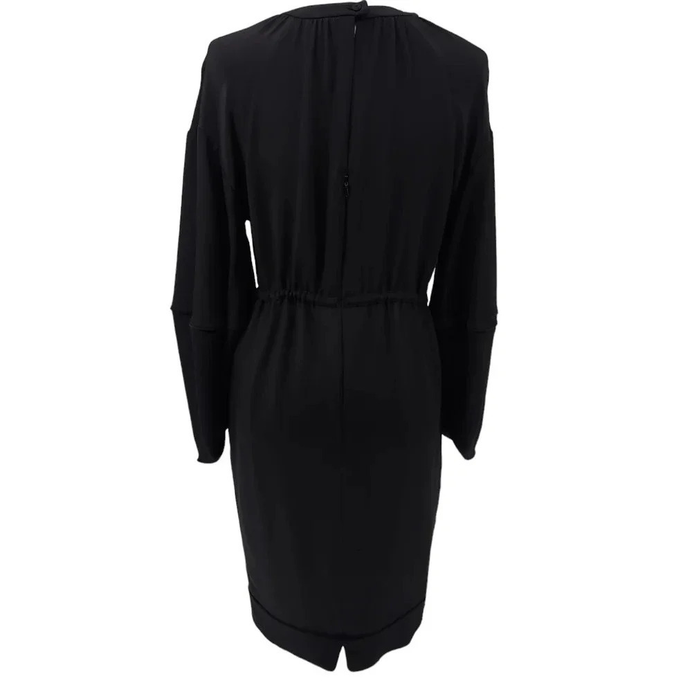 Fendi Vneck Drawstring Waist Knee Length Dress - Picture 2 of 10
